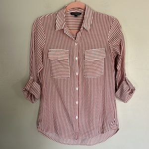 Express Striped City Shirt - XS